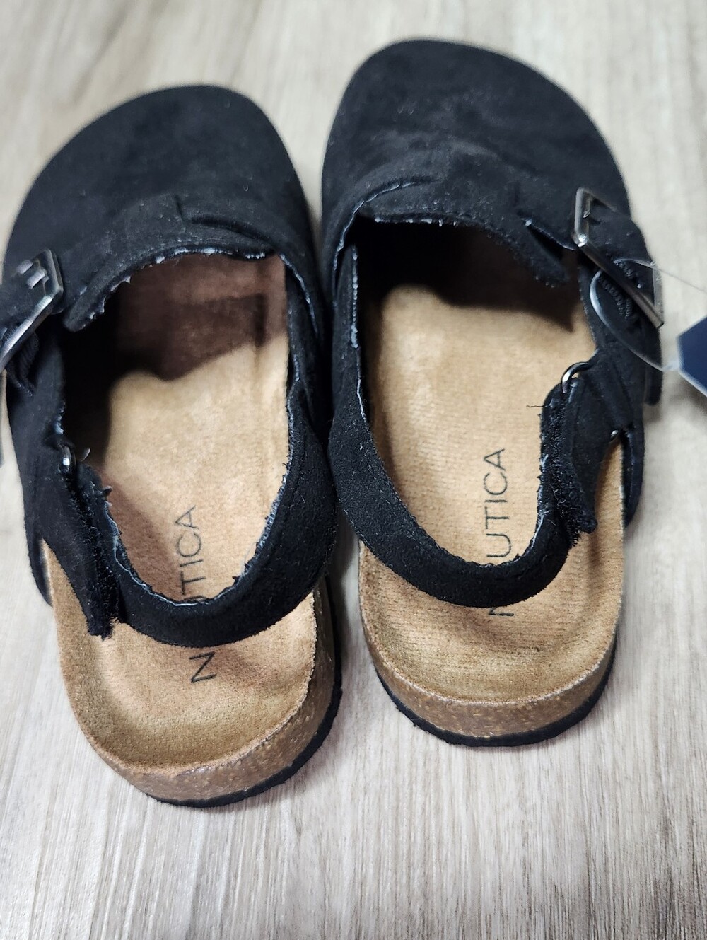 Nautica Black Slip On Kids Berlin Clogs Size 10 Boys Girls Unisex Comfort NEW - Picture 4 of 6